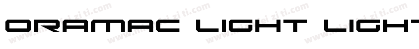 Oramac Light Light字体转换